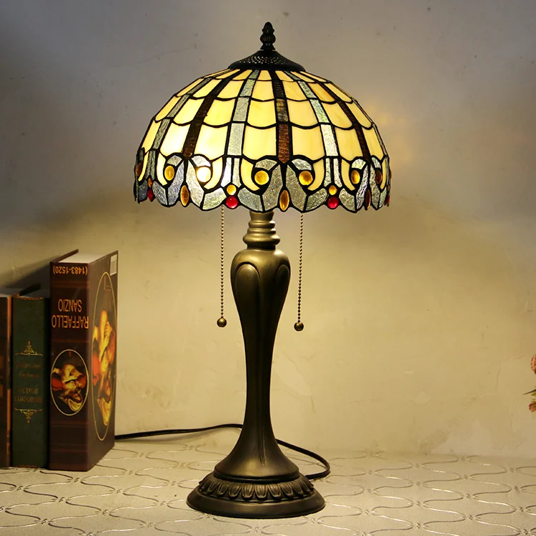 Abajur Tiffany Pavão Imperial 58cm
