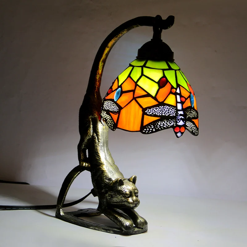 Abajur Tiffany Libélula Encantada 38cm