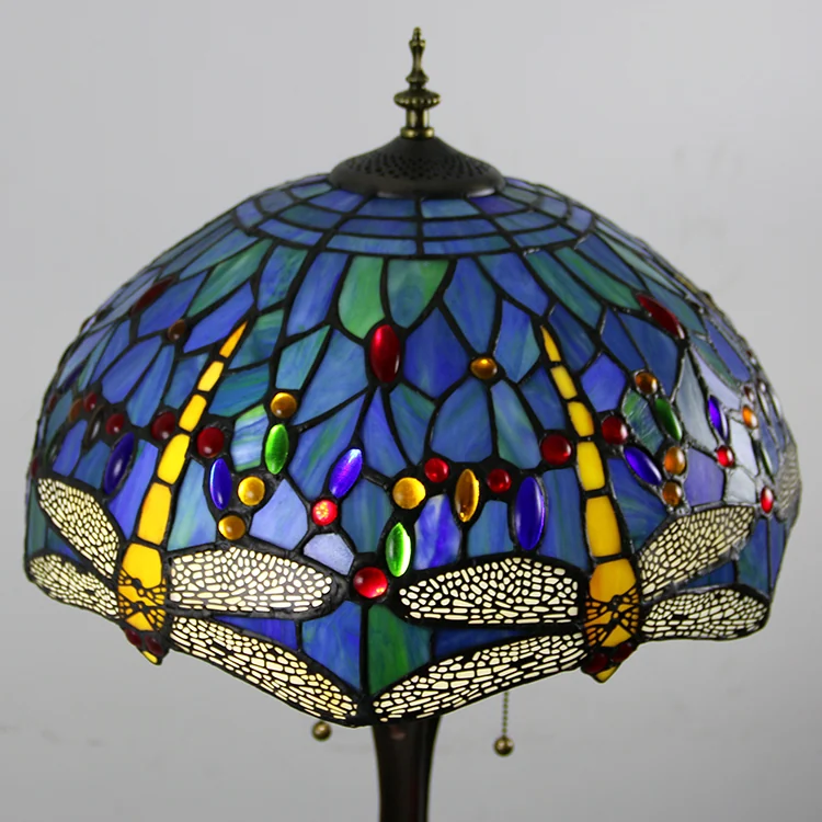 Luminária de Chão Tiffany Libélula Encantada 160cm