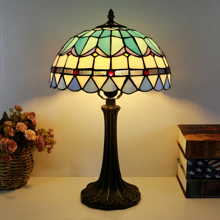 Abajur Tiffany Mar Sereno 46cm