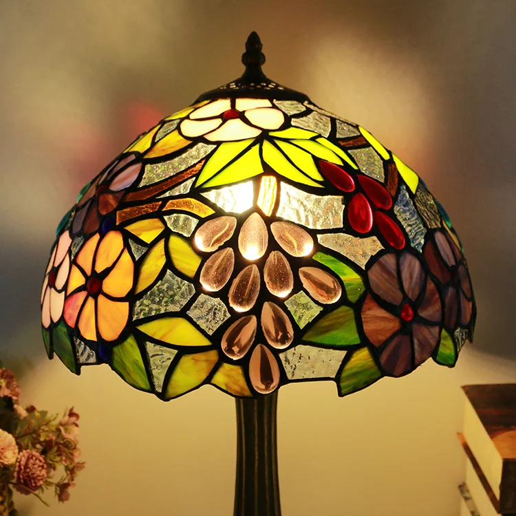 Abajur Tiffany Vinhedo Vintage 46cm