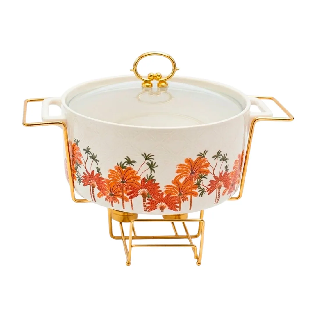Rechaud Caçarola Aurora Dourada 30,5 cm