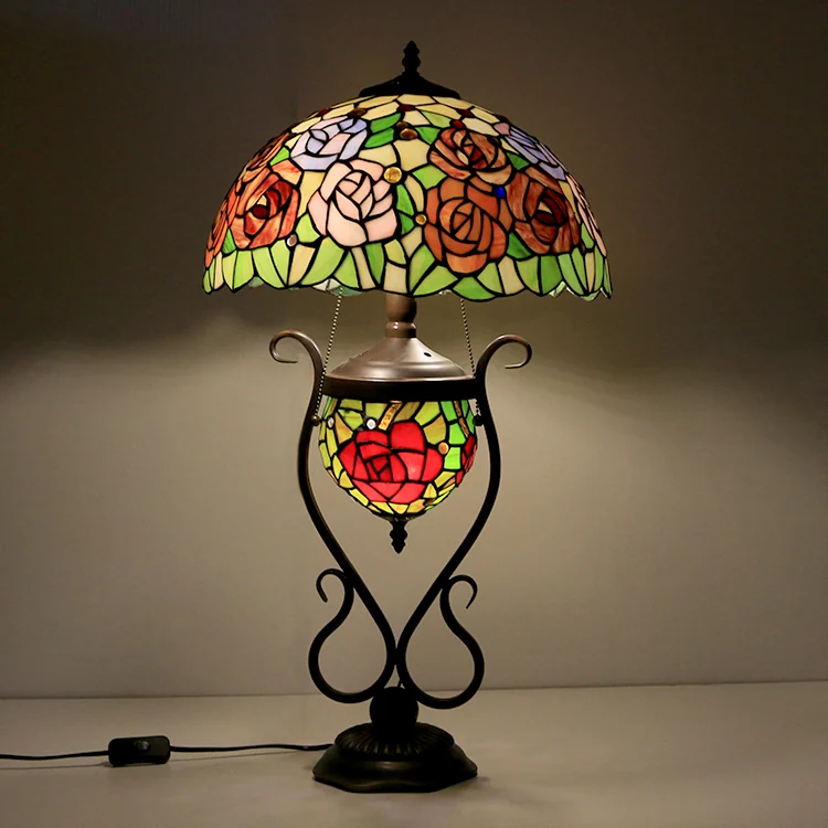 Abajur Tiffany Jardim Secreto 75cm