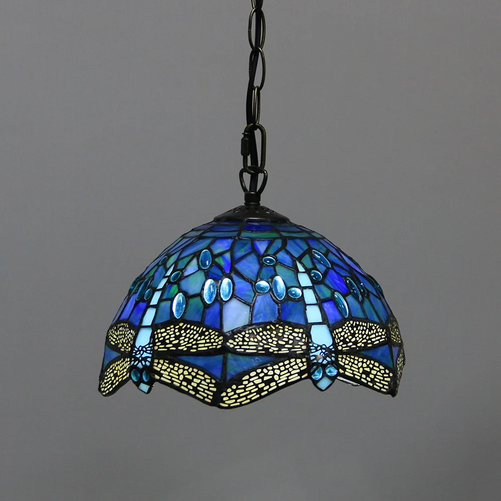 Pendente Tiffany Libélula Azul 80cm