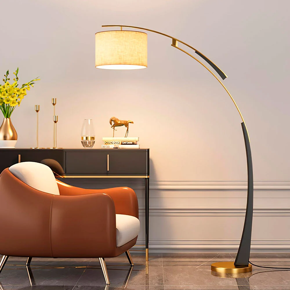 Luminária de Chão Acid em Metal 180cm em ambiente decorado