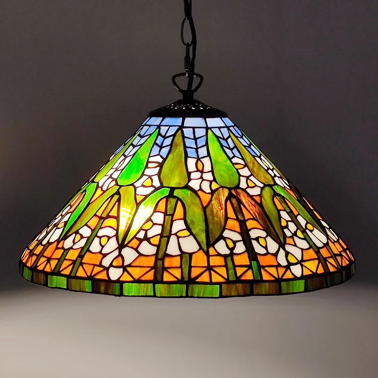 Pendente Tiffany Bambu Oriental 80cm