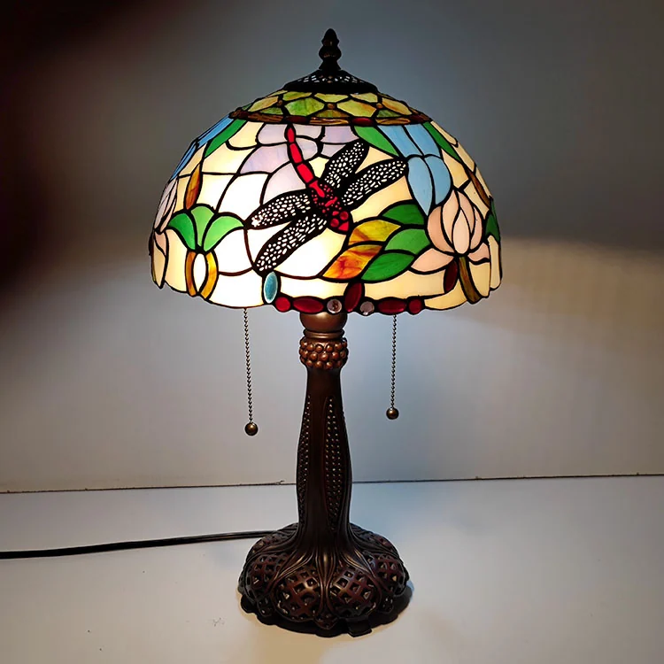 Abajur Tiffany Libélula Majestosa 56cm