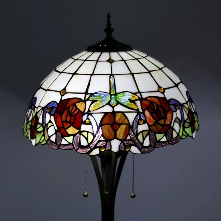 Pendente Tiffany Rosa Vermelha 160cm
