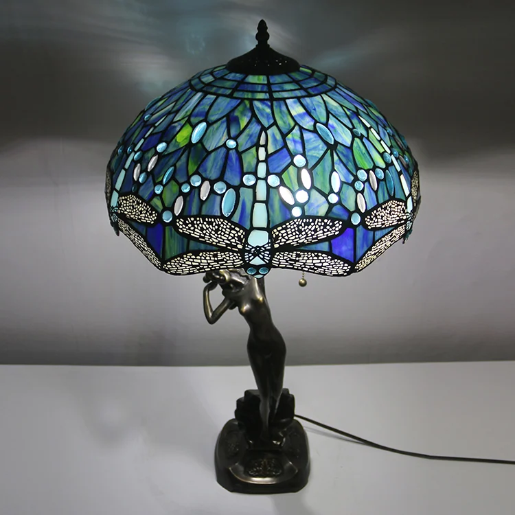 Abajur Tiffany Ondas do Mar 72cm