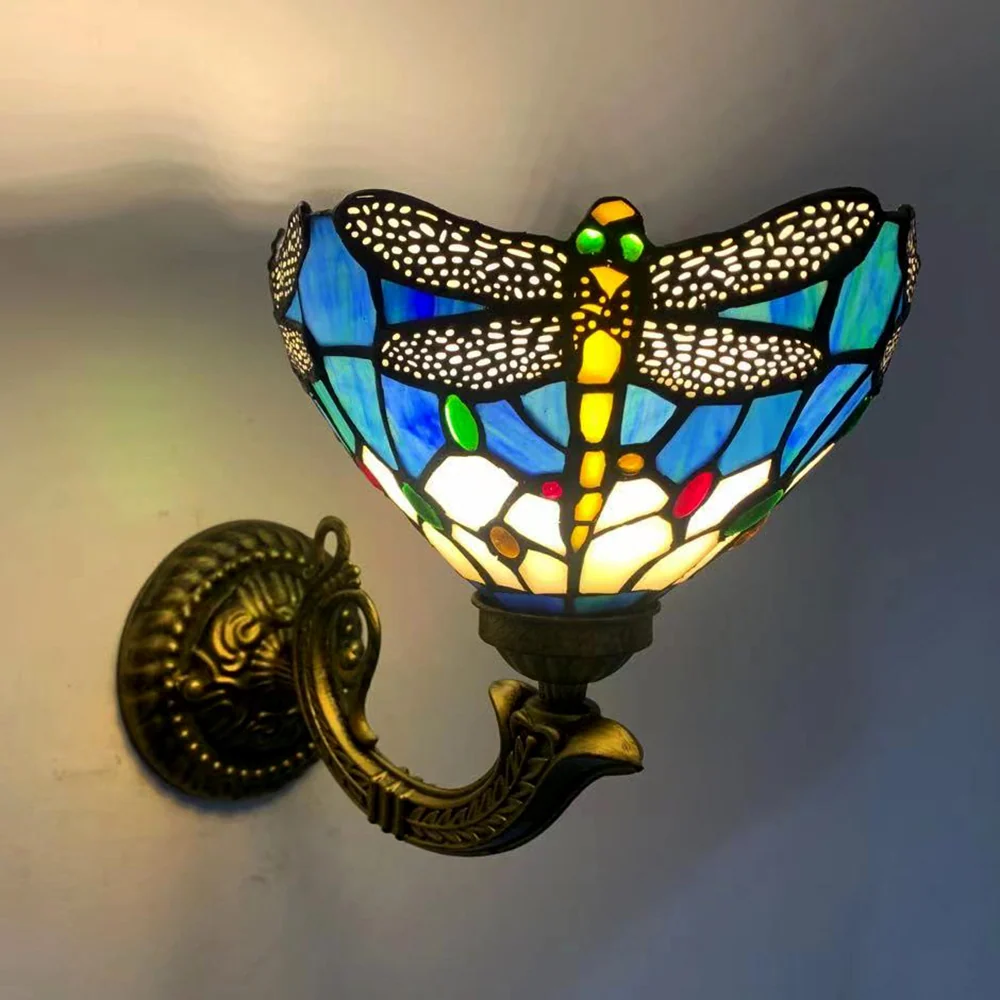 Arandela Tiffany Libélula Encantada 20cm