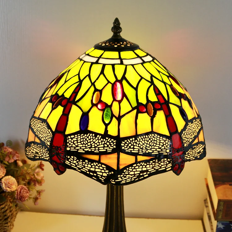 Abajur Tiffany Libélula Rubi 46cm