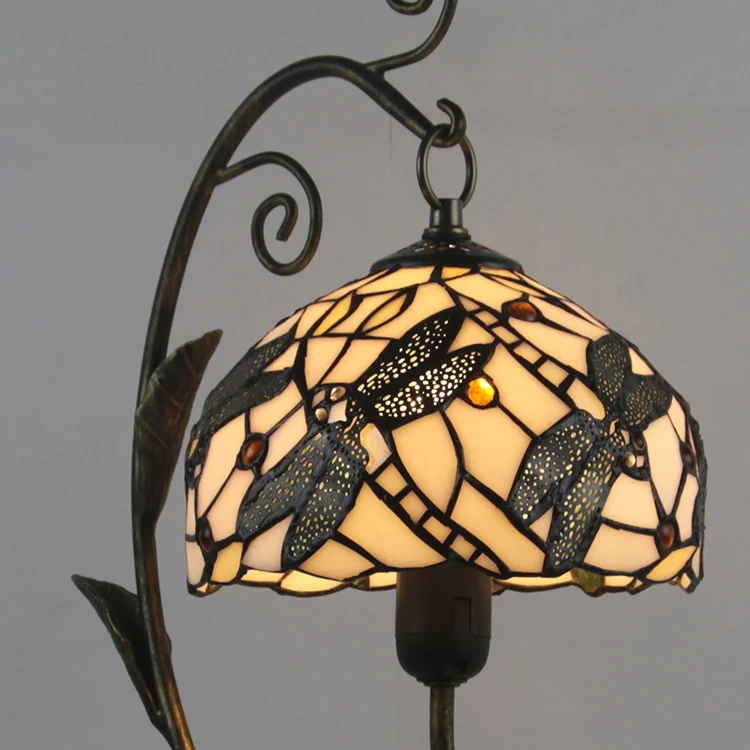 Abajur Tiffany Libélula Esmeralda 60cm