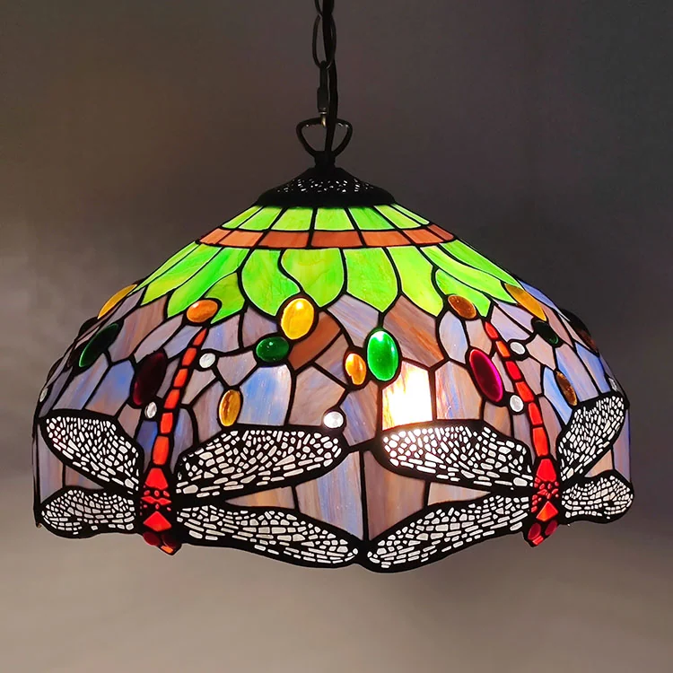 Pendente Tiffany Libélula Vermelha 80cm