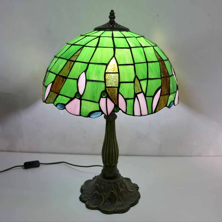 Abajur Tiffany Verde Esmeralda 60cm