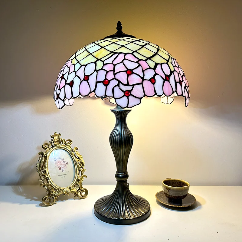 Abajur Tiffany Sakura 60cm