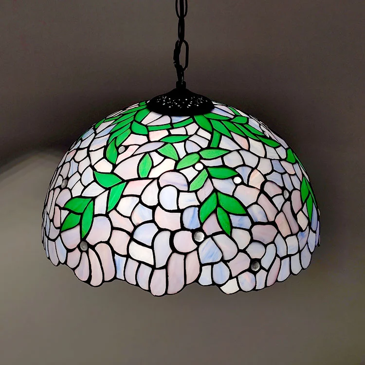 Pendente Tiffany Wisteria Púrpura 80cm