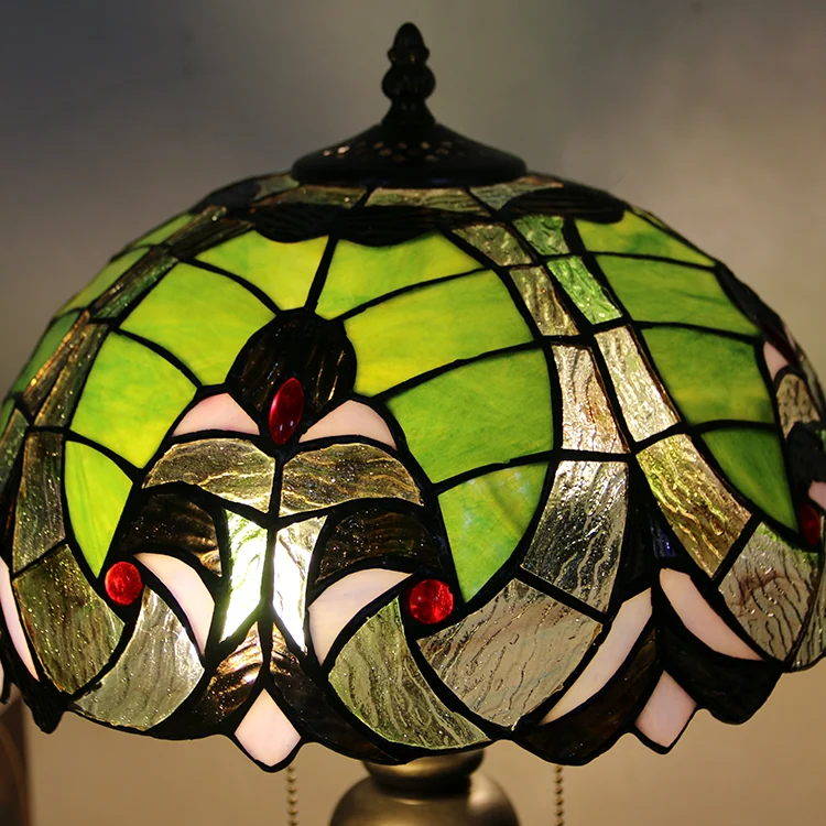 Abajur Tiffany Verde Esmeralda 58cm