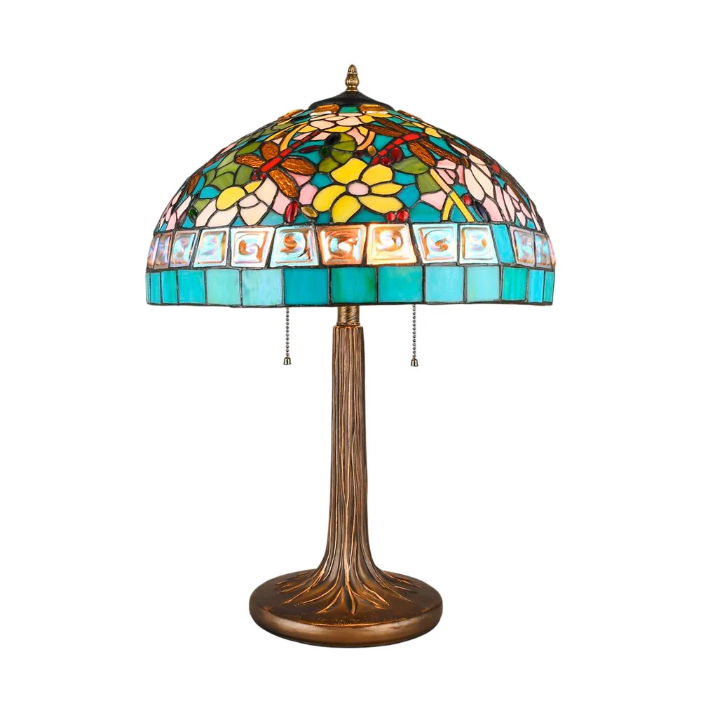 Abajur Tiffany Solaris Vitral 65cm