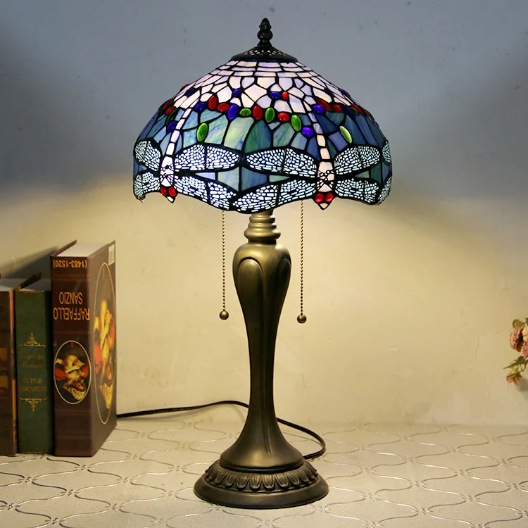 Abajur Tiffany Libélula Encantada 58cm