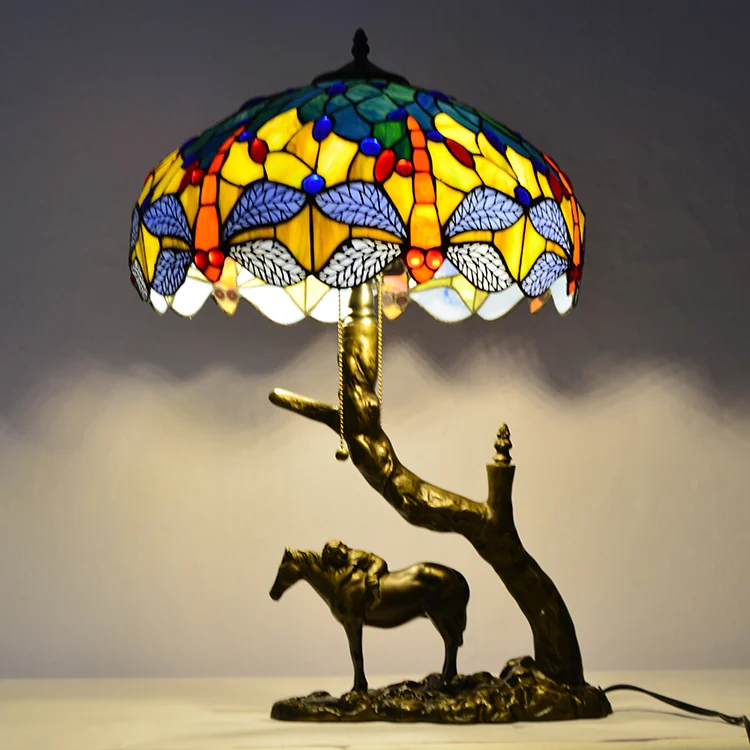 Abajur Tiffany Libélulas Reais 62cm