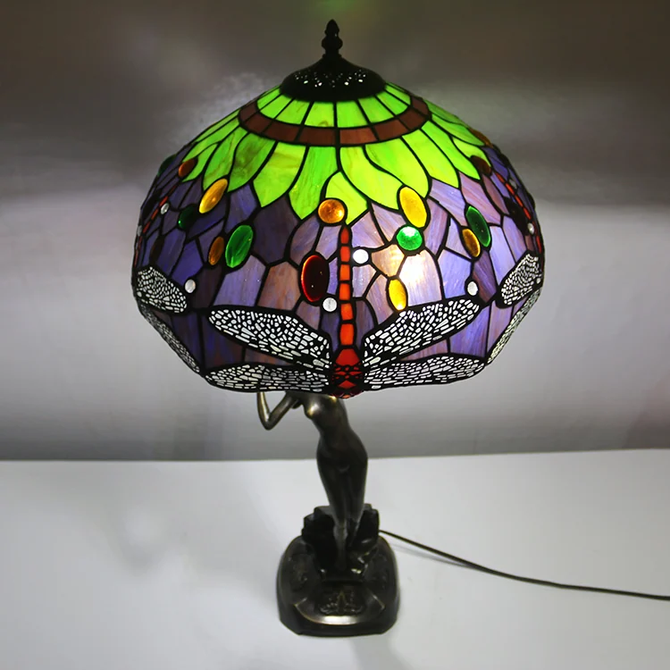 Abajur Tiffany Libélula Rubi 72cm