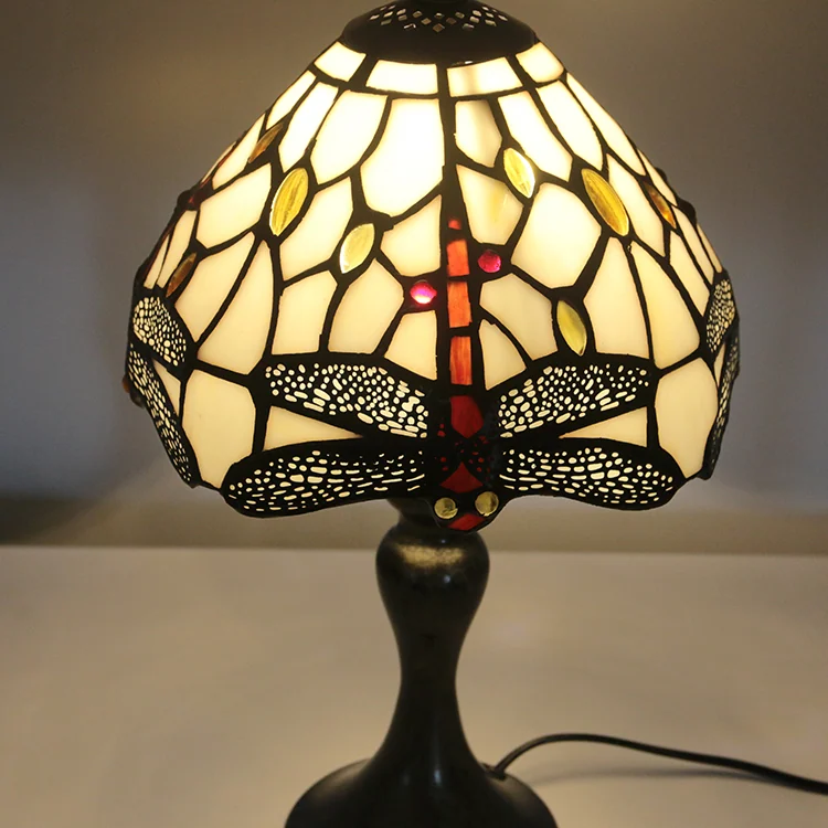 Abajur Tiffany Libélula Rubi 38cm