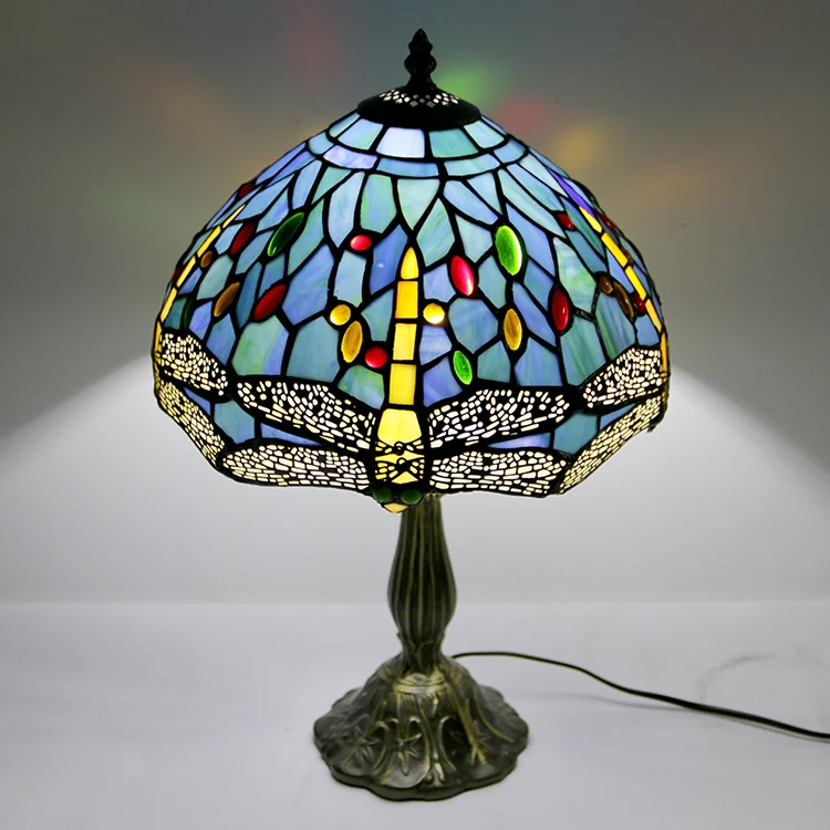 Abajur Tiffany Libélula Encantada 46cm