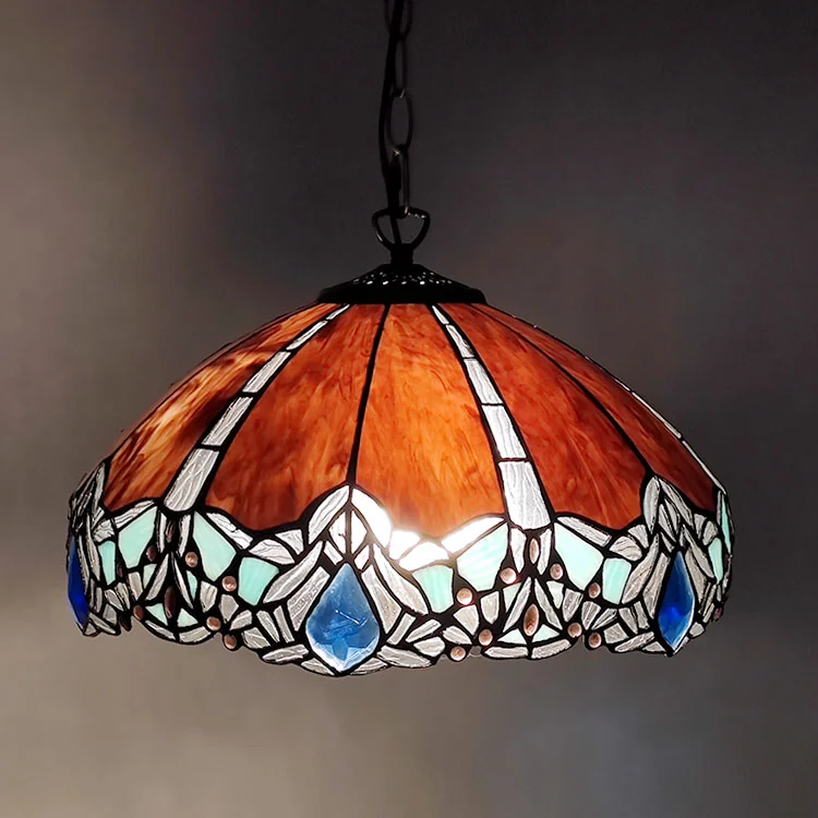 Pendente Tiffany Libélula Violeta 80cm
