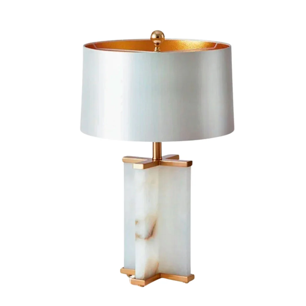 Abajur Canfi Mármore & Metal 68cm