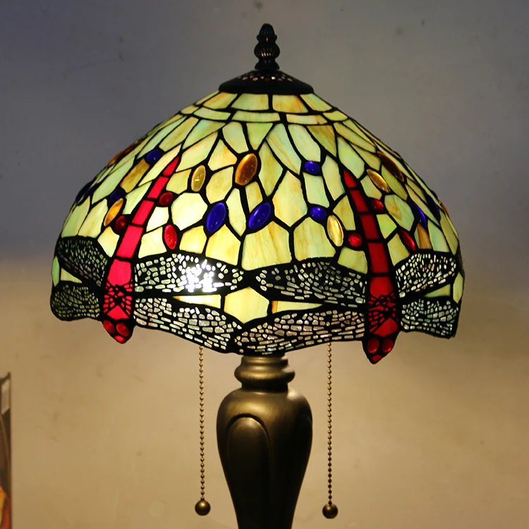 Abajur Tiffany Libélula Rubi 58cm
