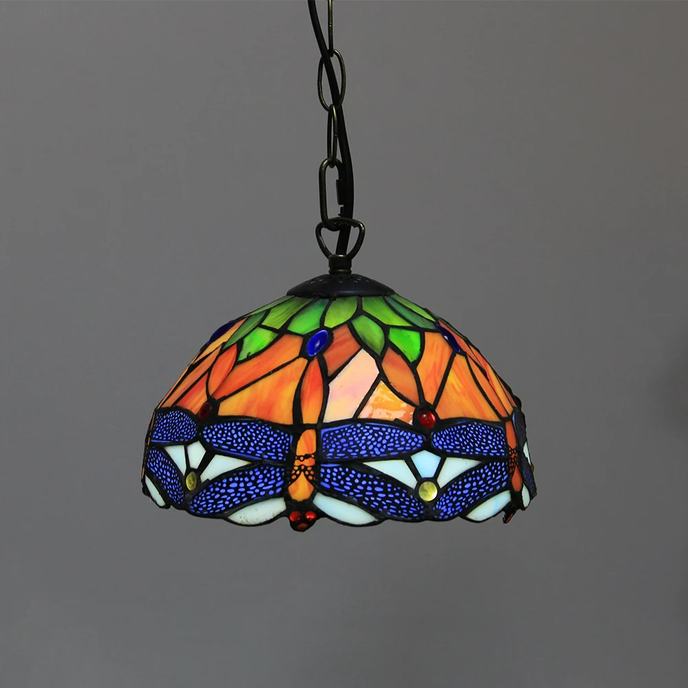 Pendente Tiffany Libélula Dourada 80cm