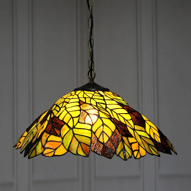 Pendente Tiffany Folhas Antigas 80cm