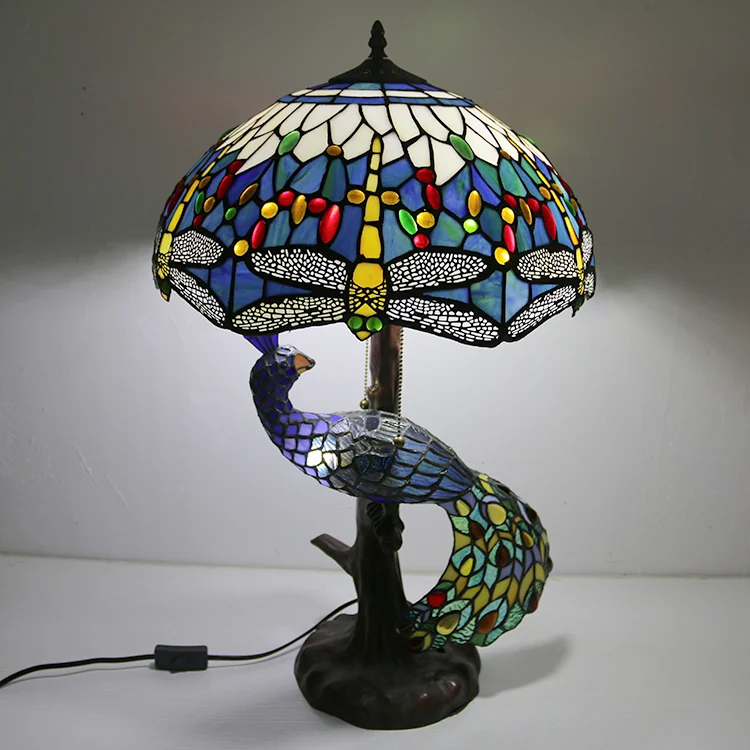 Abajur Tiffany Libélula Antiga 70cm