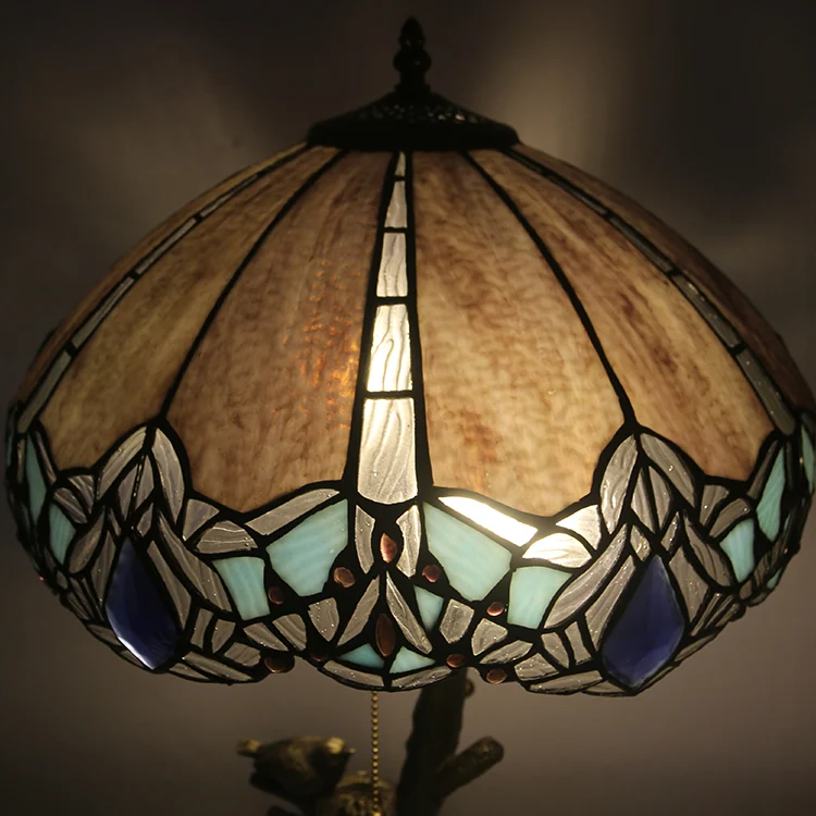 Abajur Tiffany Libélula Violeta 64cm