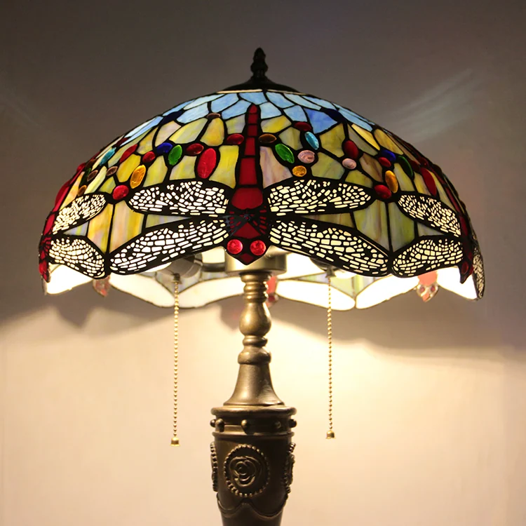Abajur Tiffany Libélula Rubi 65cm