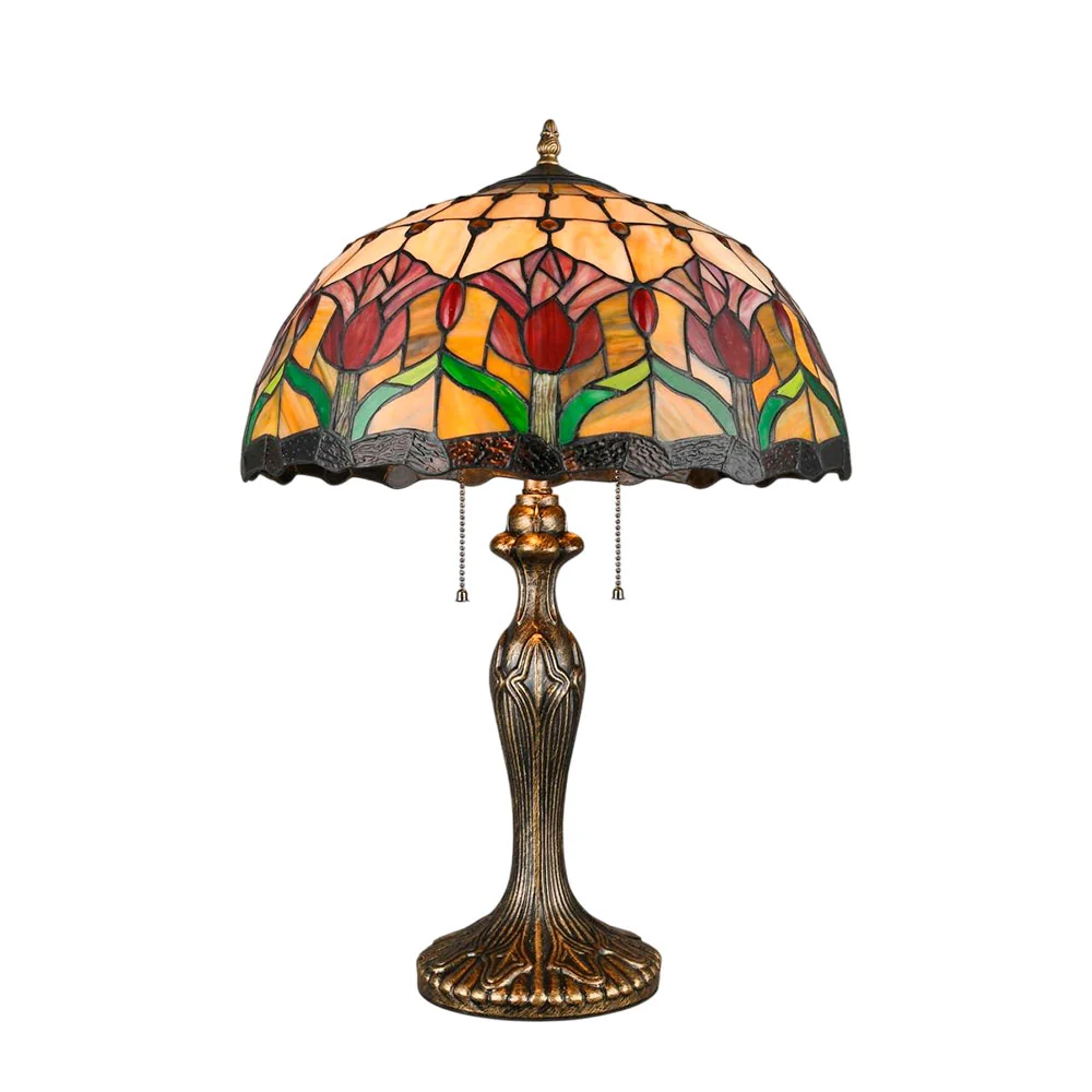Abajur Tiffany Arlequim Vitral 65cm