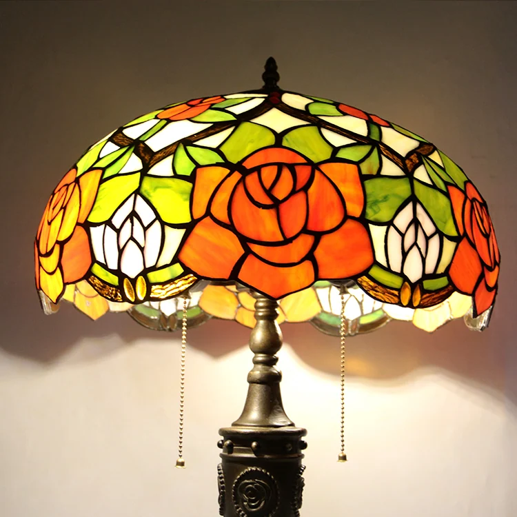 Abajur Tiffany Rosa Imperial 65cm
