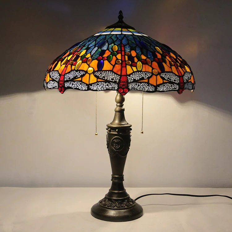 Abajur Tiffany Libélula Rubi 65cm